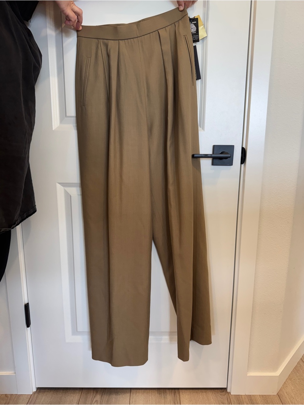 Classiques for Nordstrom 100% Wool Khaki Pleated Trousers - Size 8 NWT